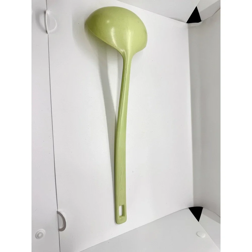Vintage Melamine Lime Green Soup Ladle Retro MCM Serving Spoon 12.5 Inch 9014